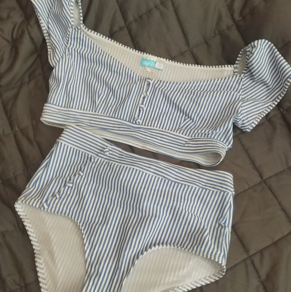Modcloth High Dive 2-piece Swimsuit Retro
